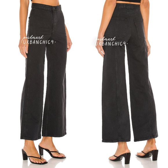 LEVI'S Wellthread Ribcage Wide Leg Jean Black 26 - Picture 2 of 11